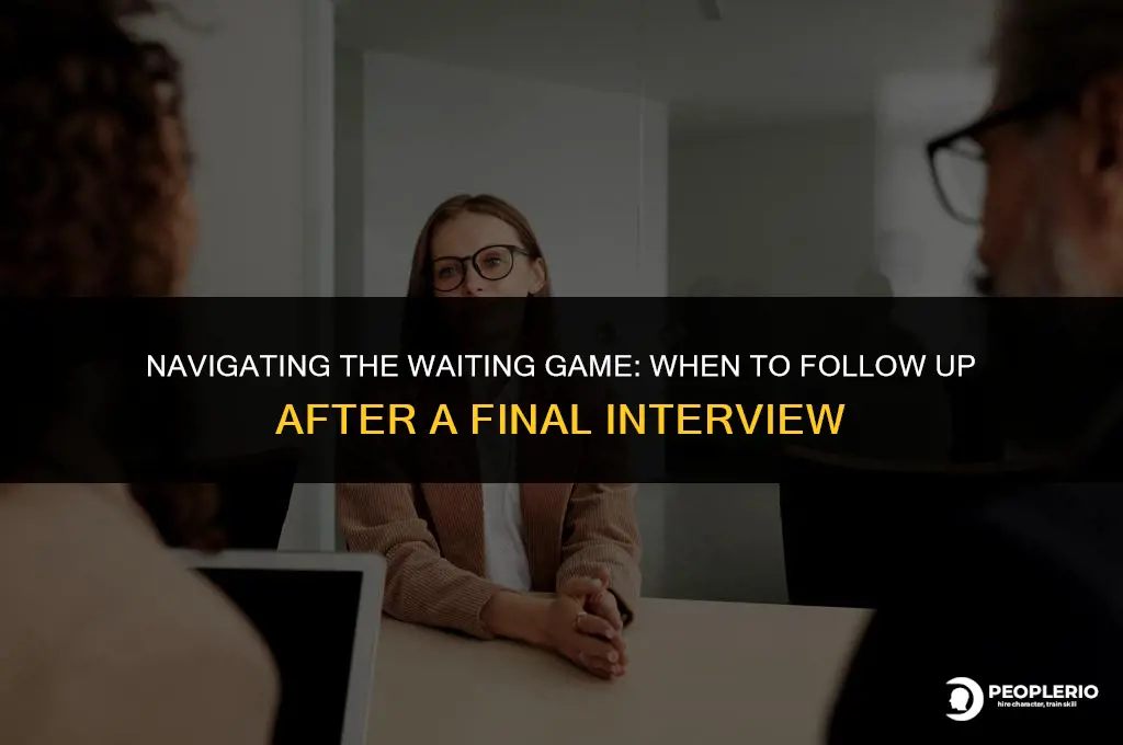 when to reach out to recruiter after final interview