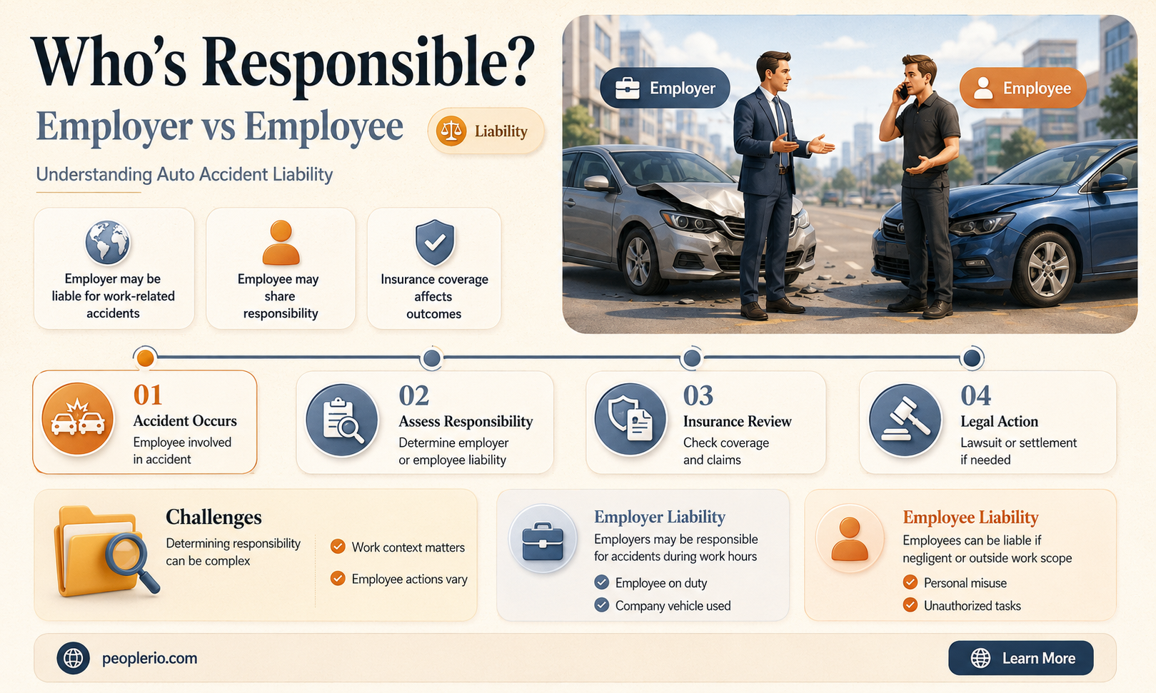 can employer make employee pay for auto accident