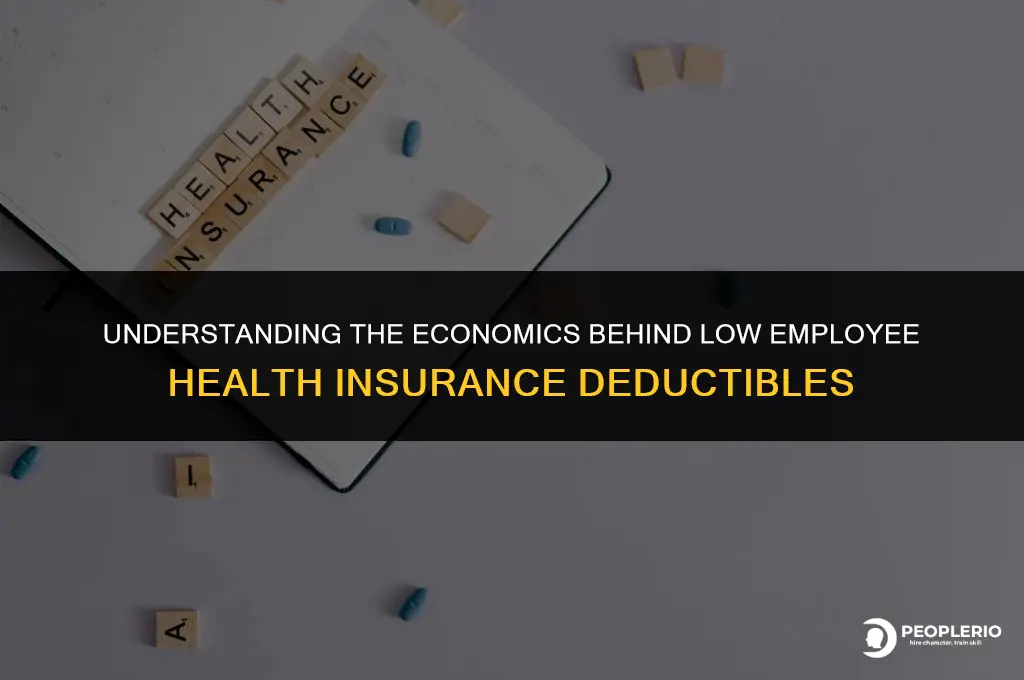 why are employee health insurance deductibles so low