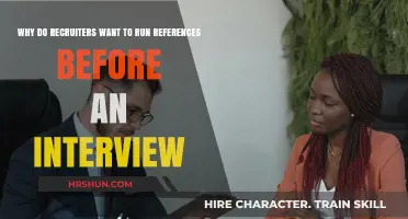 Unveiling the Mystery: Why Recruiters Insist on Pre-Interview References