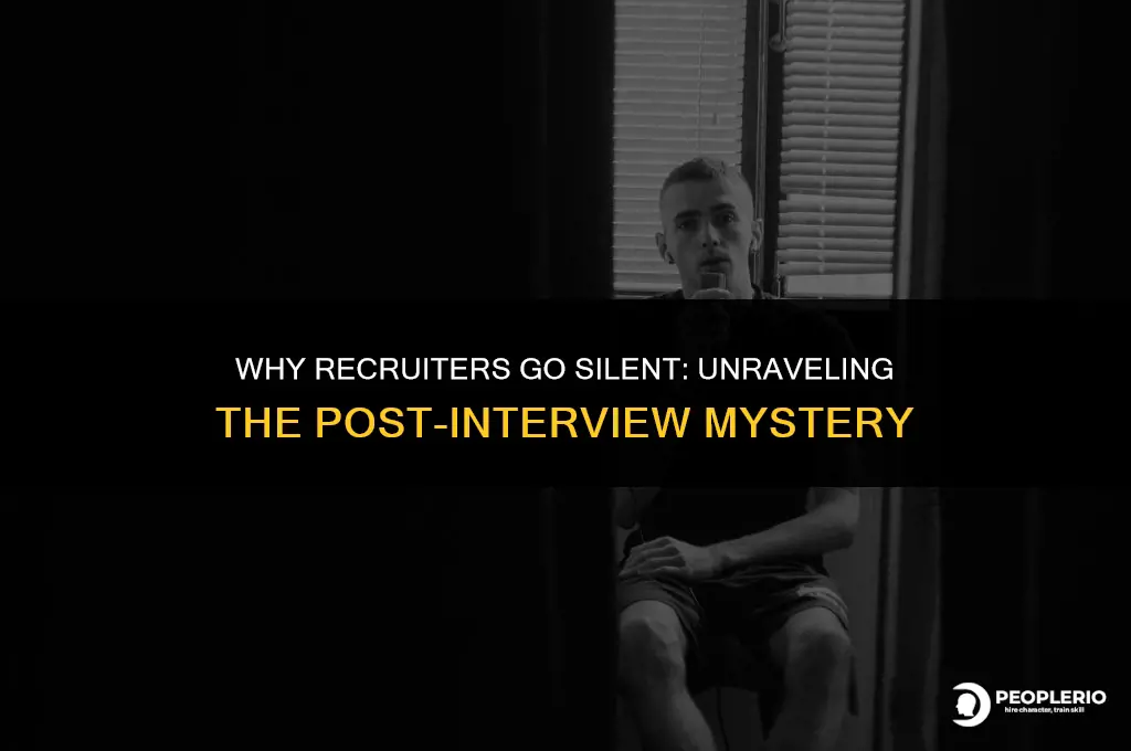 why recruiters ignore you after interview